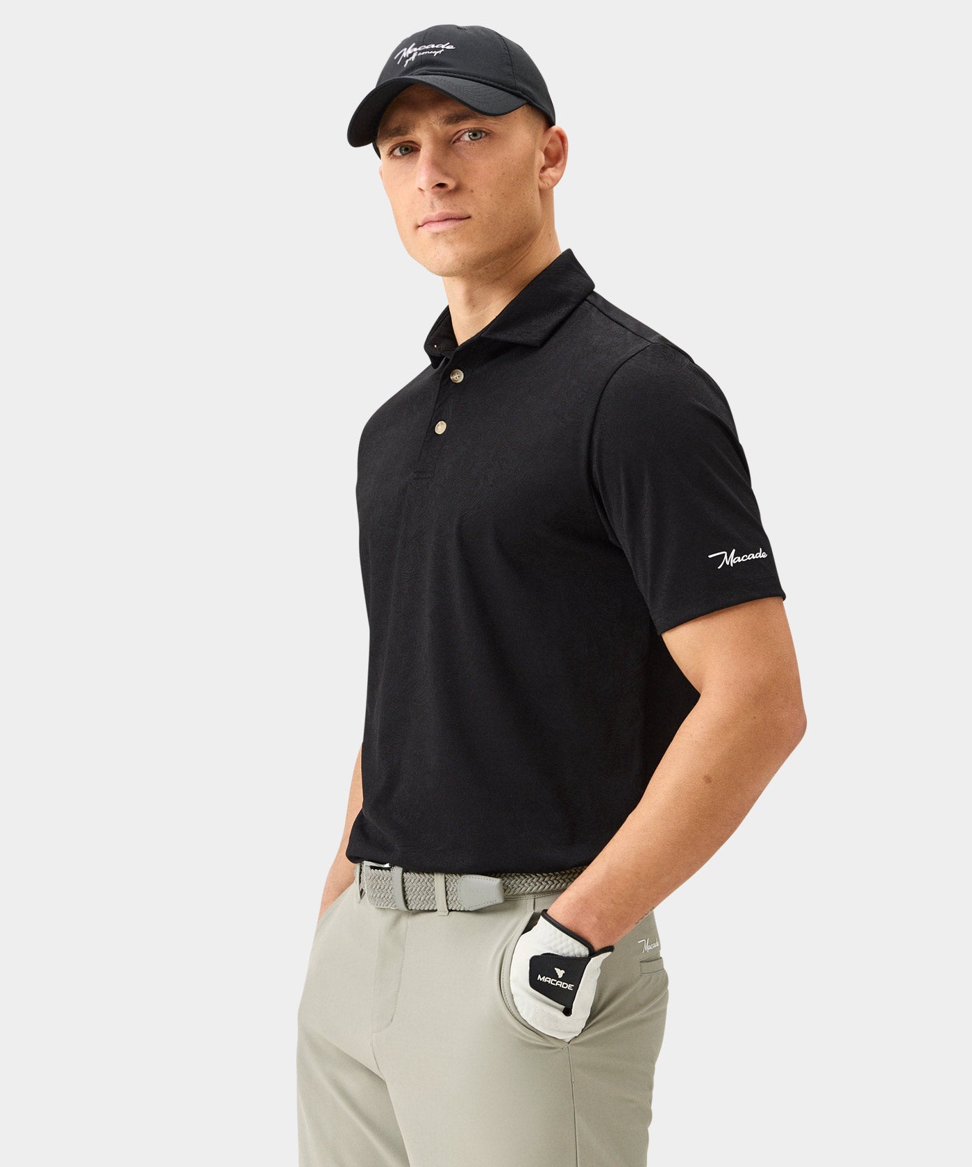 Black Paisley Core Polo Shirt