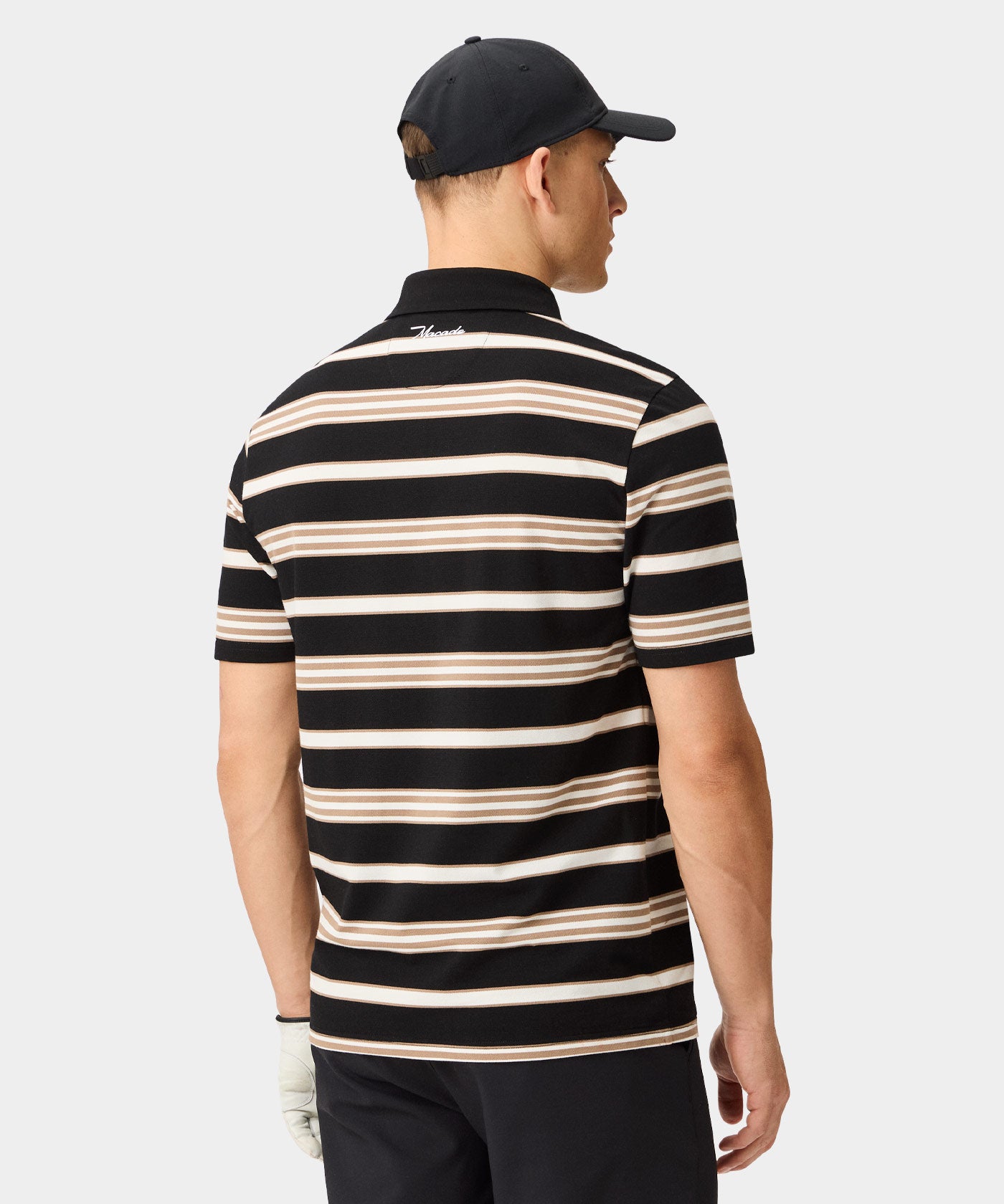 Striped Script Shirt - Black