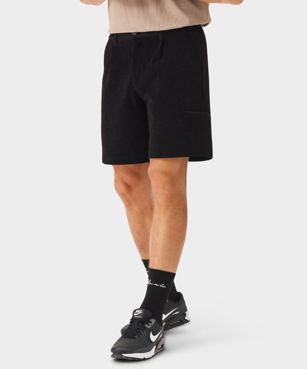 Ethan Pleated Shorts - Black