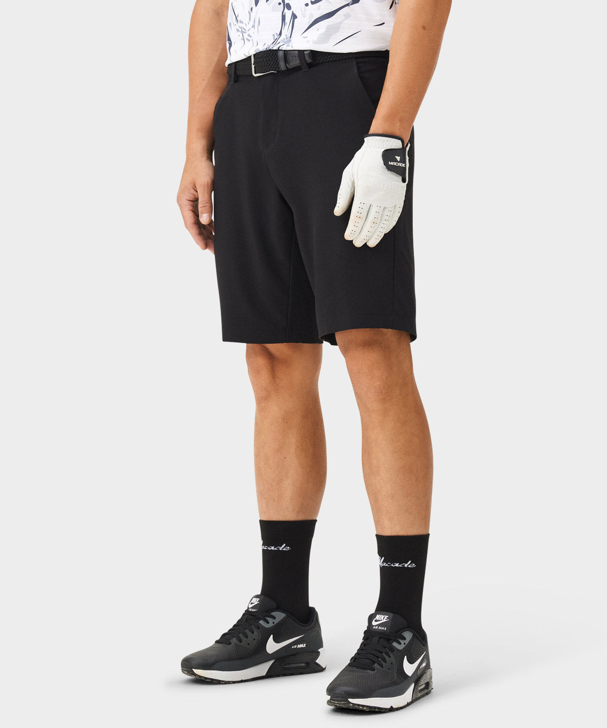 Black Four-Way Stretch Shorts Macade Golf