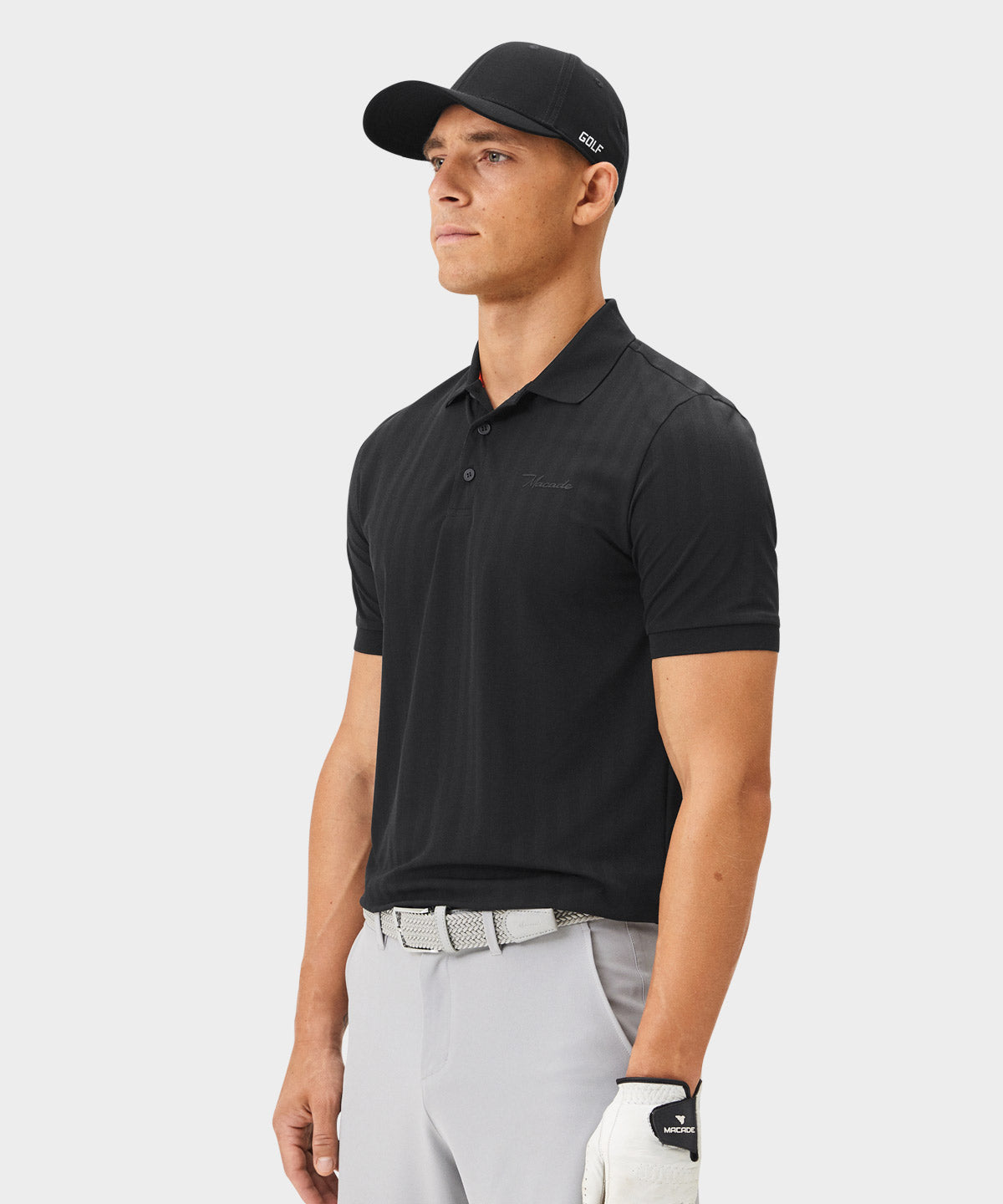 Logan Black Tech Shirt Macade Golf