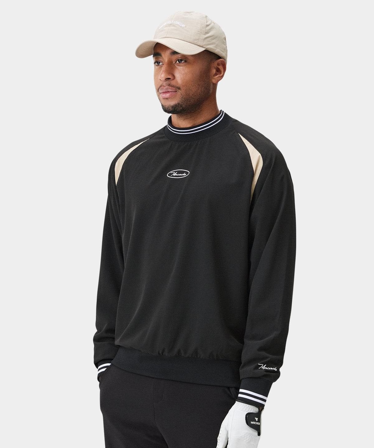 Black TX Links Windbreaker Macade Golf