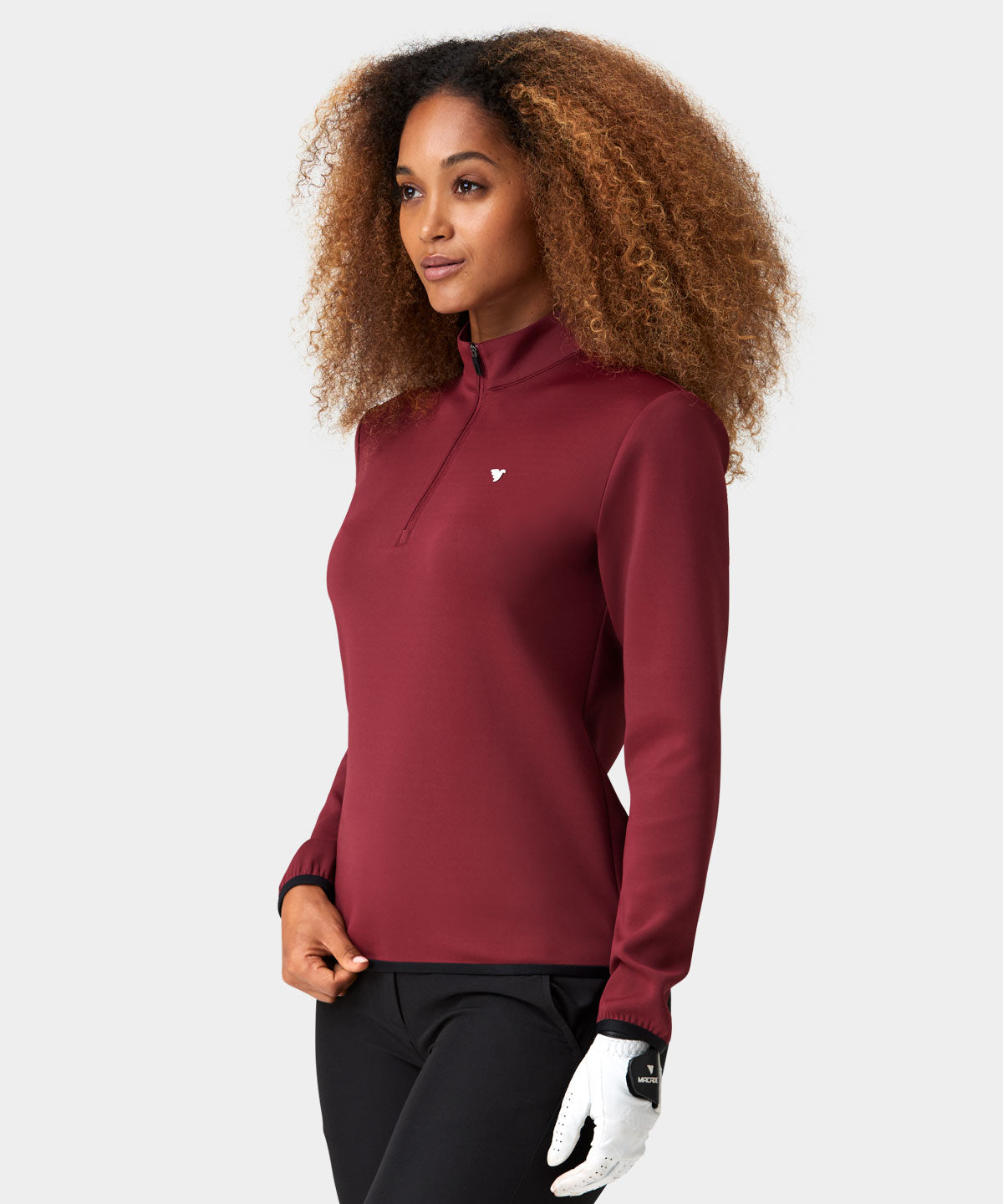 Burgundy Therma Quarter Zip