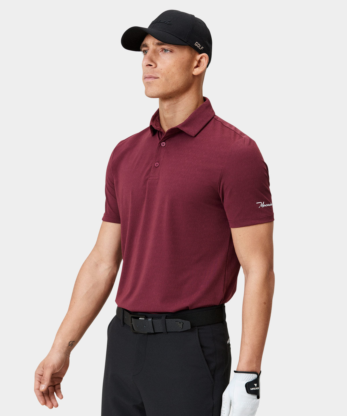 Burgundy TX Tour Shirt Macade Golf