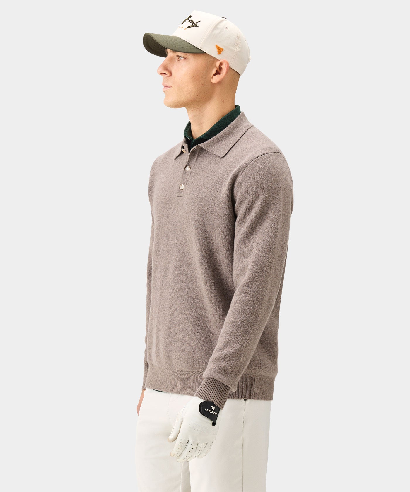 Cedar Cashmere Blend Knit Polo