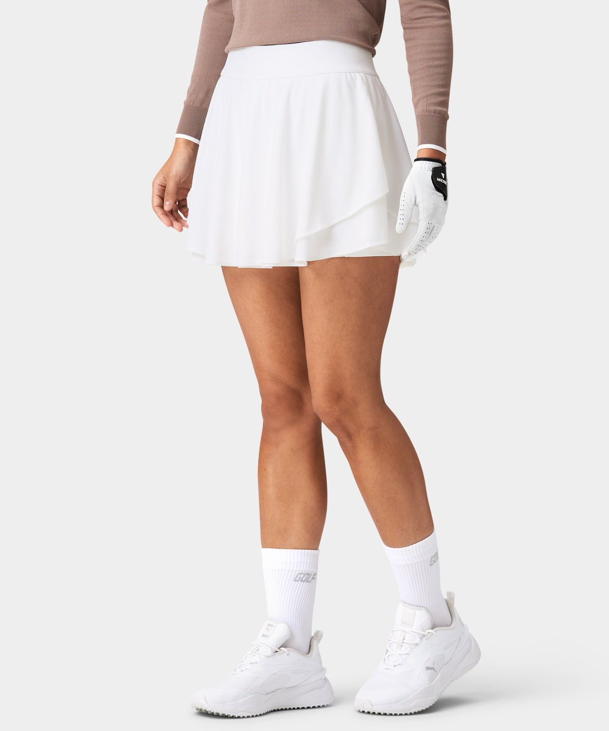 Cleo Cream White Tour Skirt Macade Golf