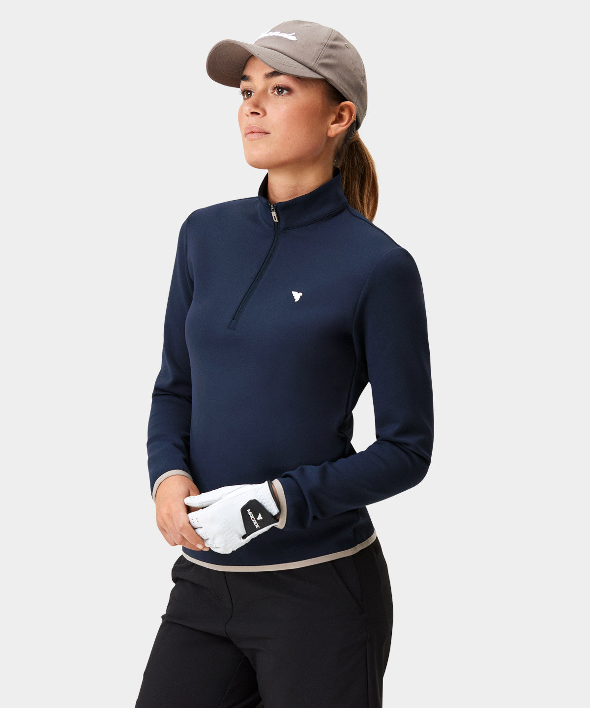 Dark Blue Therma Quarter Zip Macade Golf