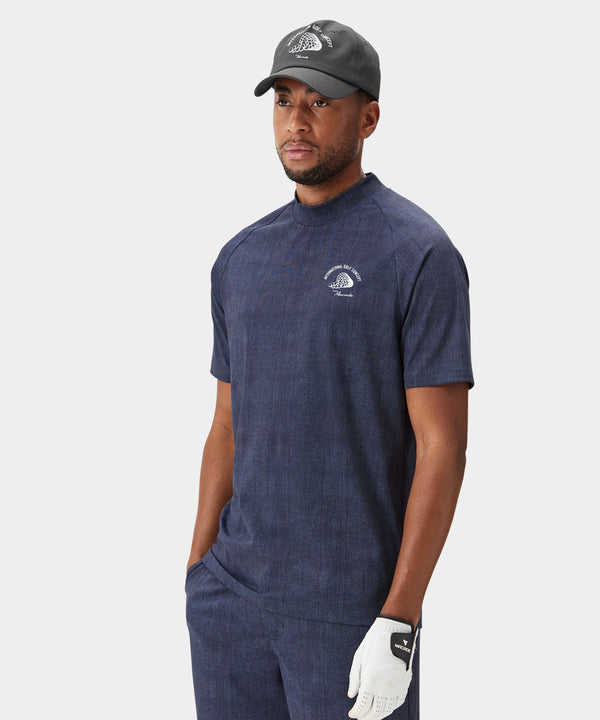 Players Mock Tee - Dark Blue