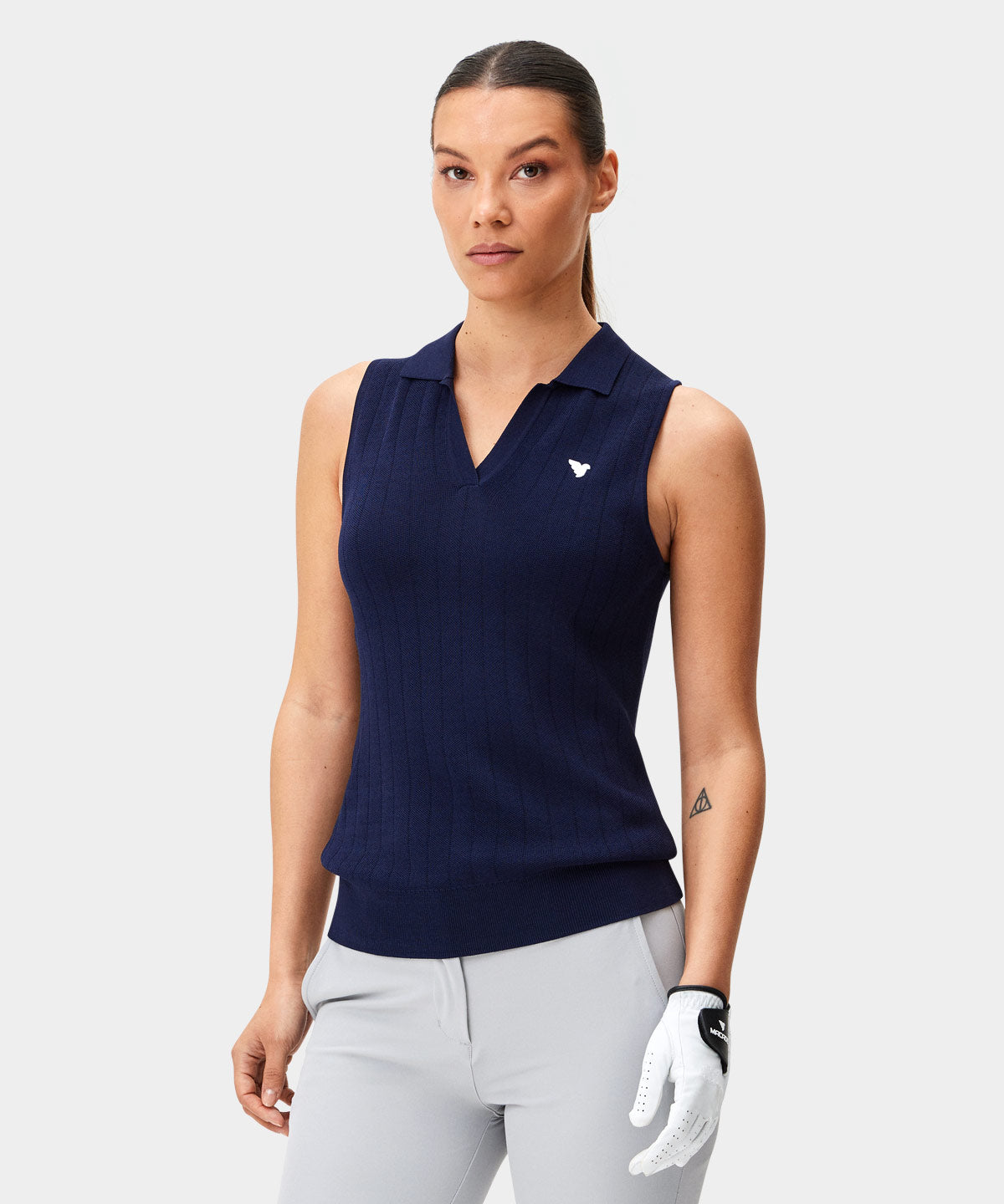 Eva Navy Top Macade Golf