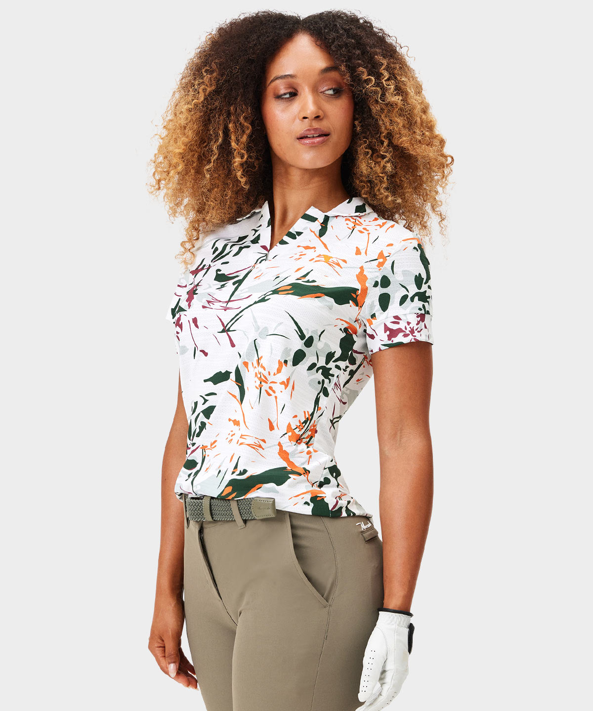 Paige Mono Floral Shirt Macade Golf