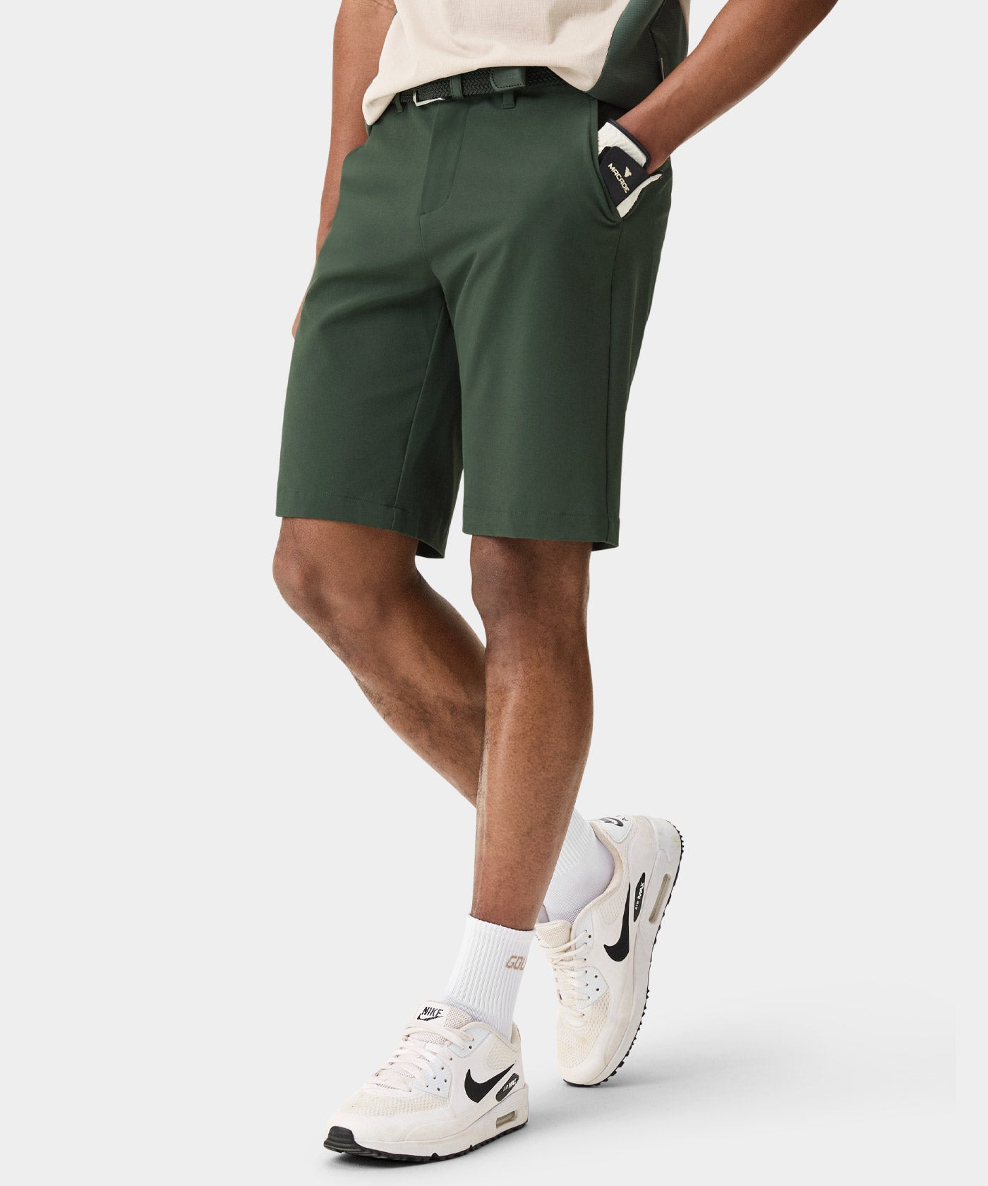 Forest Green Four-Way Stretch Shorts