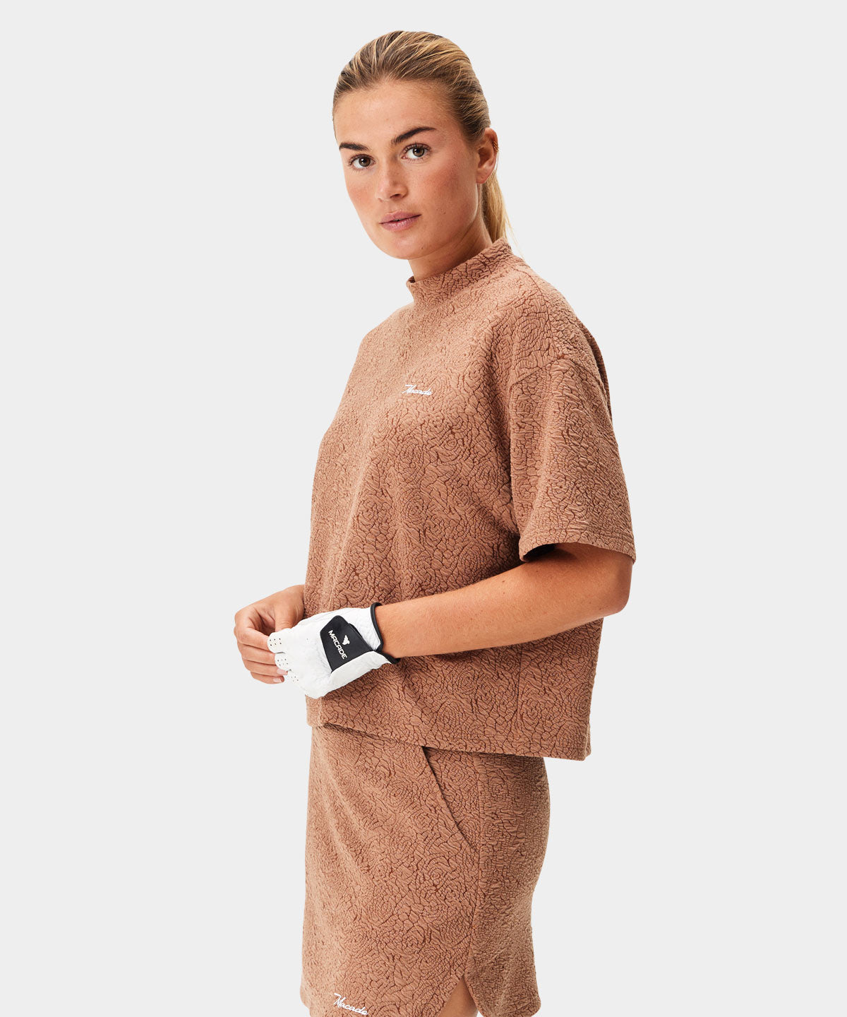 Sienna Mock Neck Players Tee Macade Golf