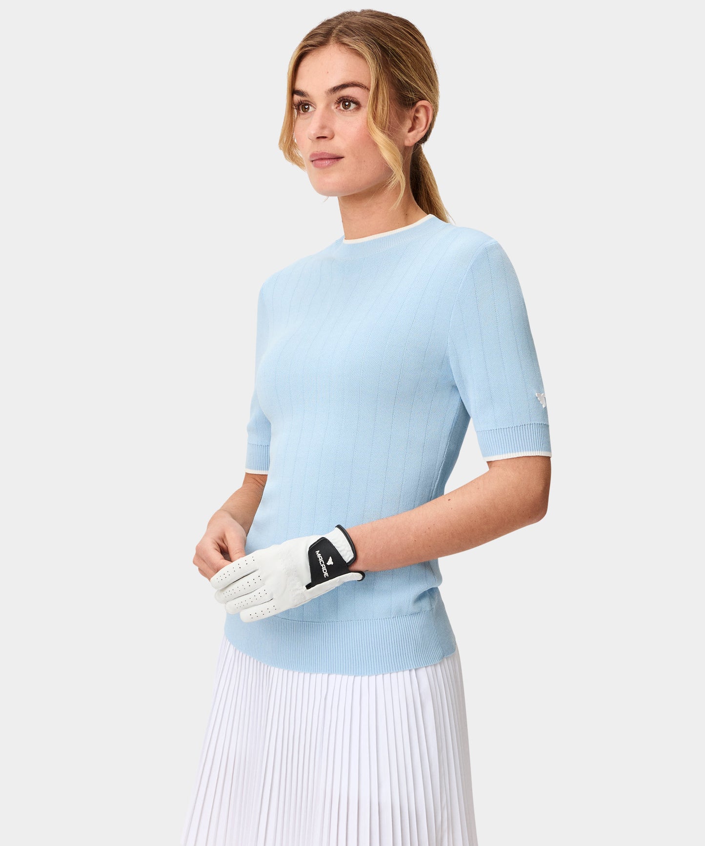 Gigi Wave Top - Light Blue