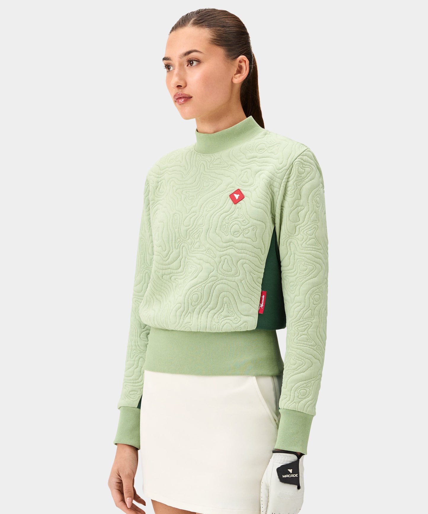 Ridge Mock Sweater - Green