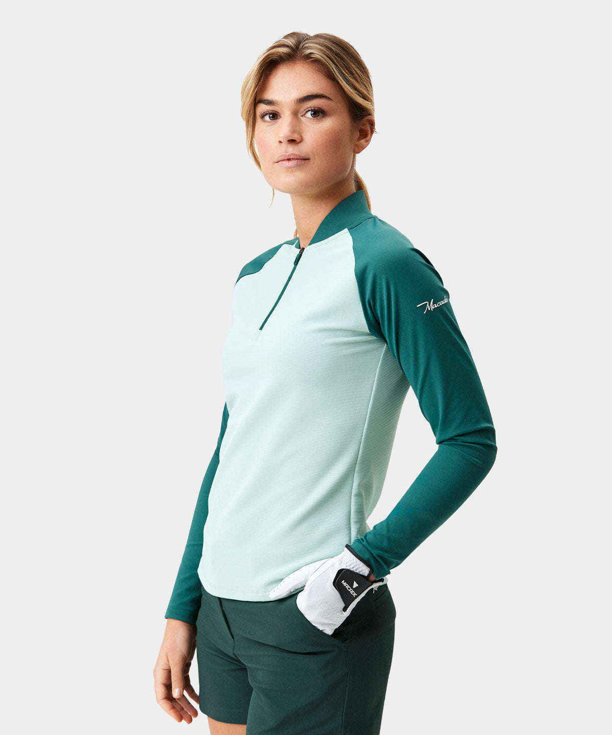 Mint Tech Bomber Zip