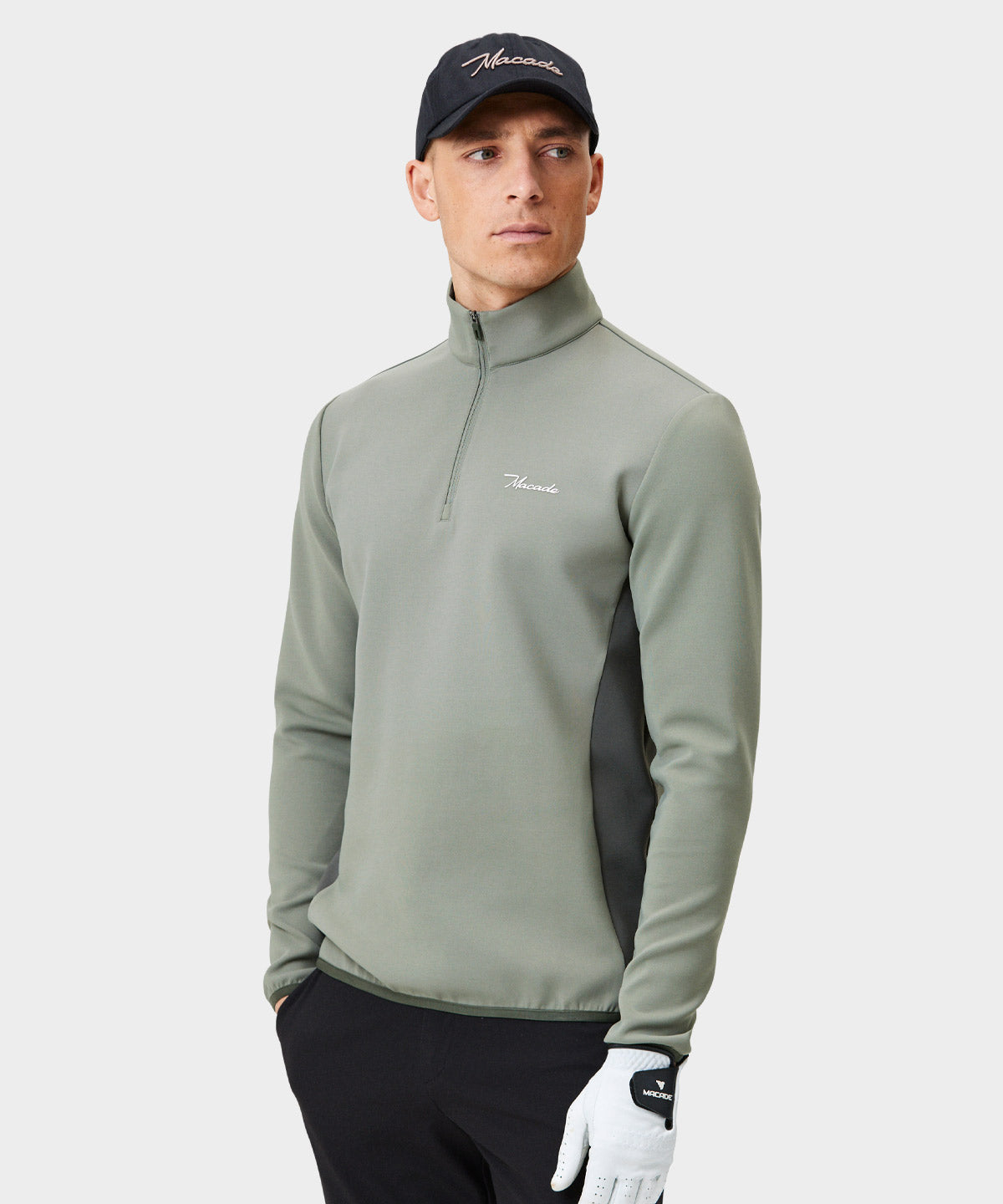 Sage Green Stage Quarter Zip Macade Golf