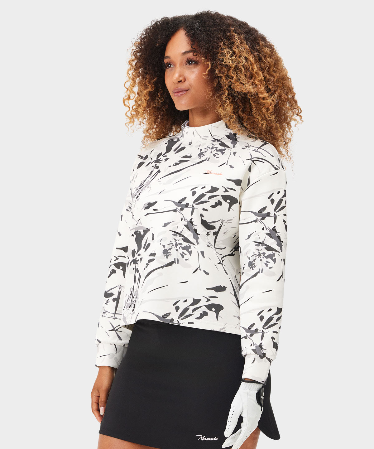 Blair Mono Cropped Mock Sweater Macade Golf