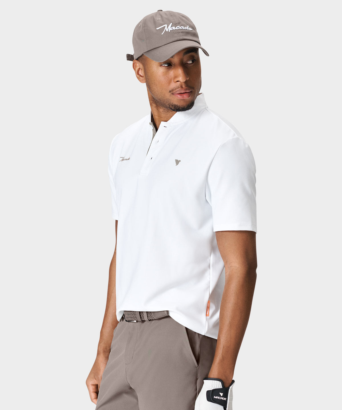 Heath White Bomber Shirt Macade Golf