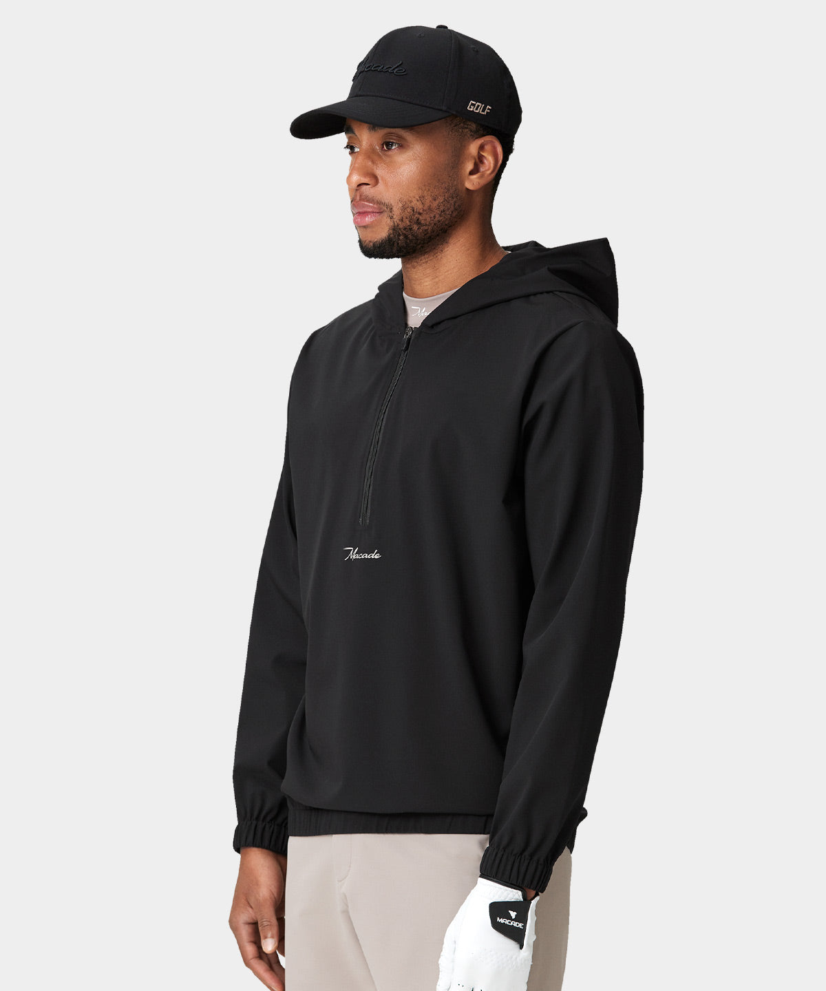 Juniper Black Wind Hoodie Macade Golf