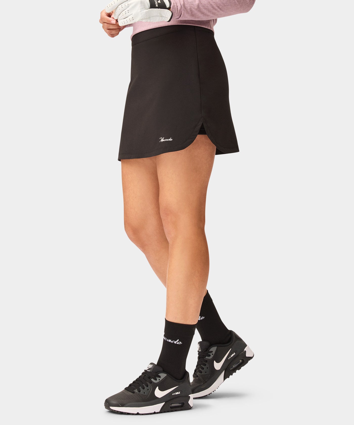 Kaya Black Flex Skort