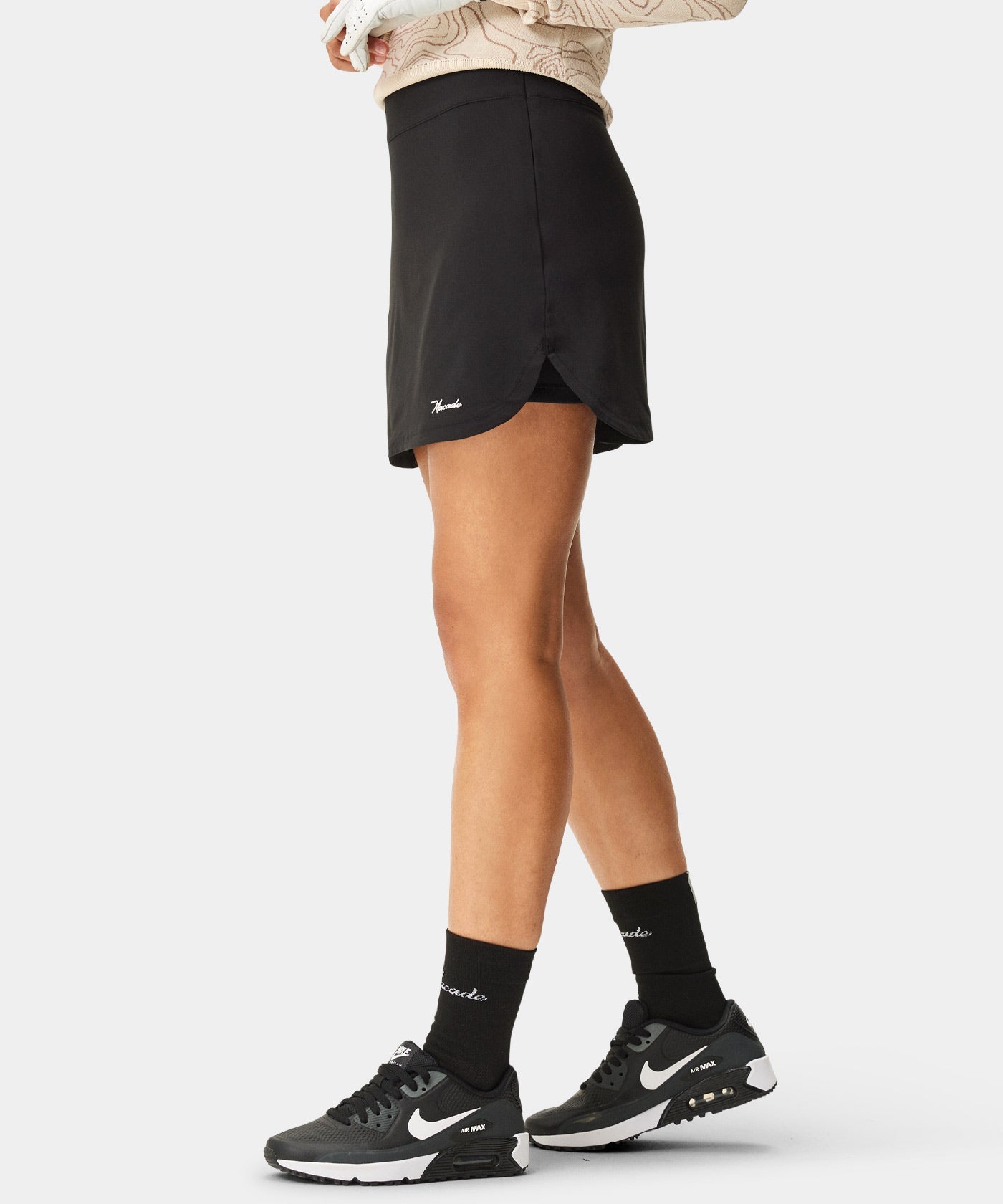 Kaya Black Flex Skort Macade Golf