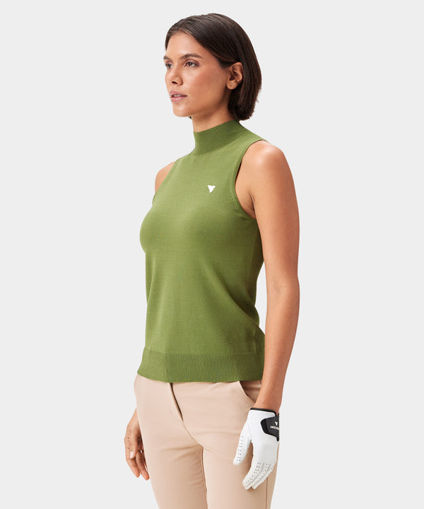 Kayla Air Sleeveless Top - Sheen Green