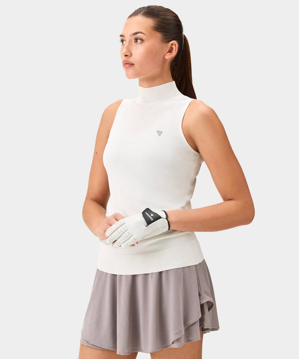 Kayla Air Sleeveless Top - White