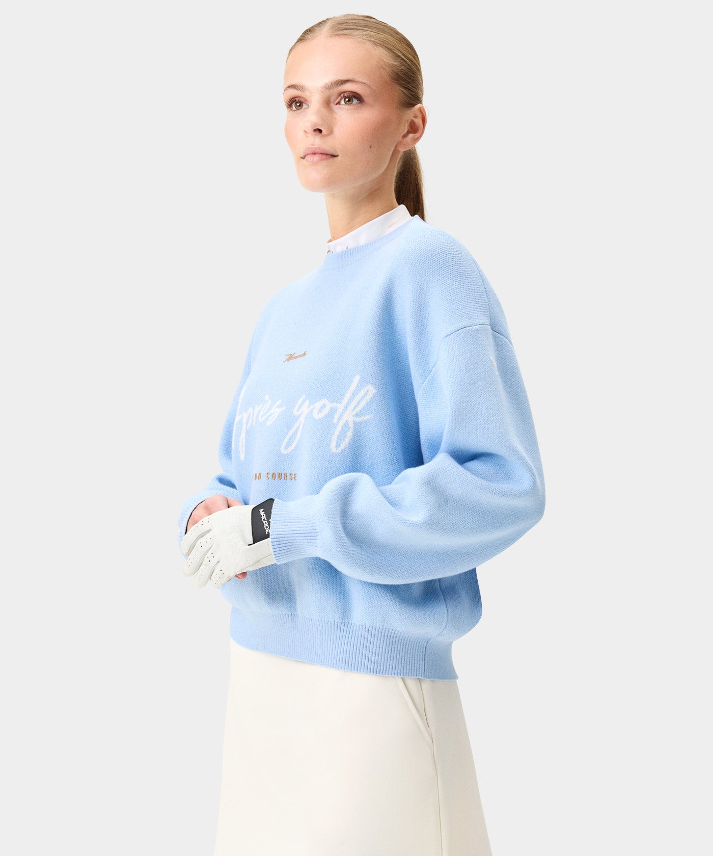 Light Blue Oversized Knit Sweater