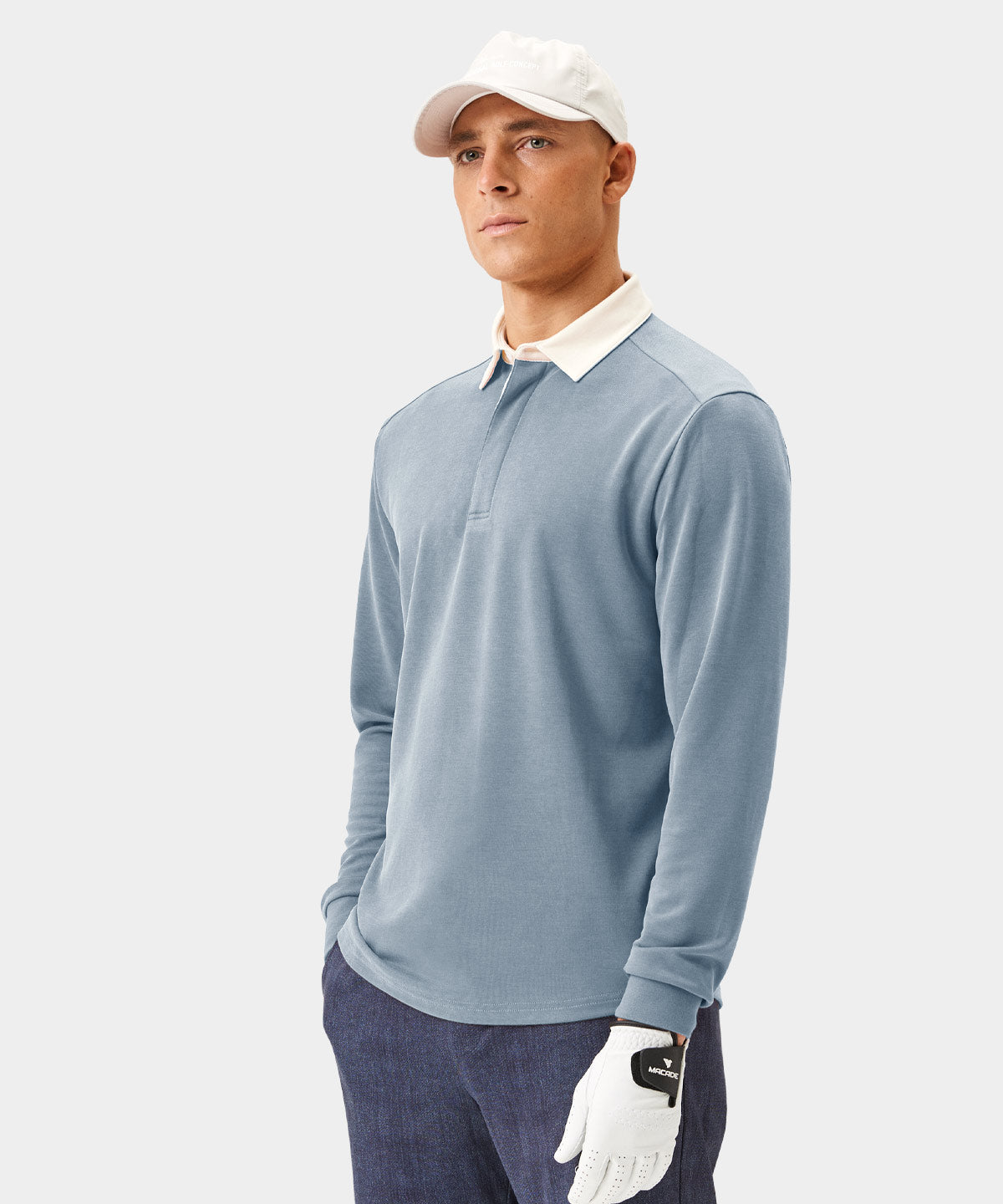 Light Blue Players Longsleeve Shirt Macade Golf