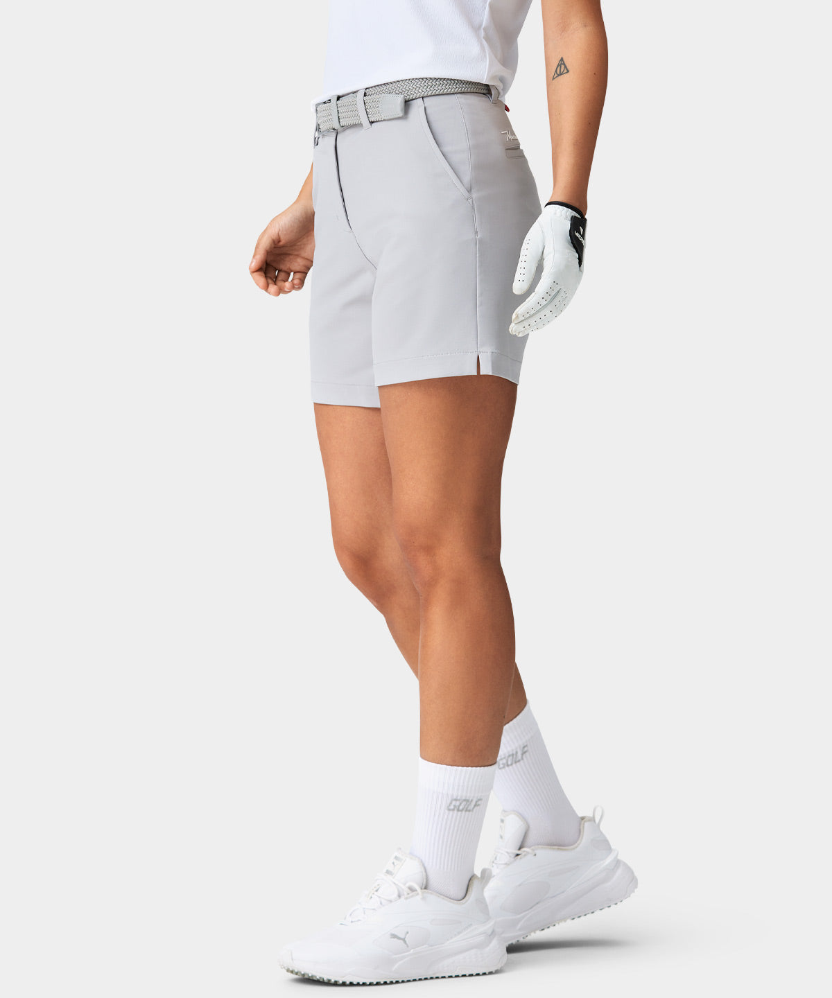 Light Grey Flex Shorts Macade Golf