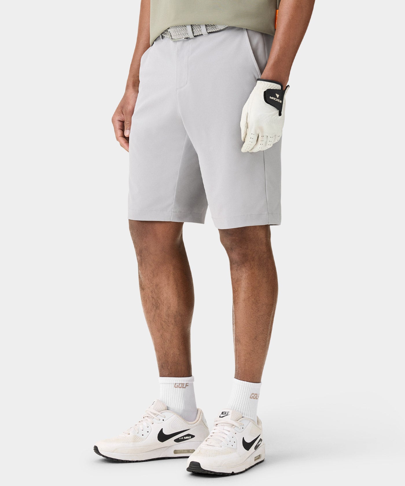 Light Grey Four-way Stretch Shorts