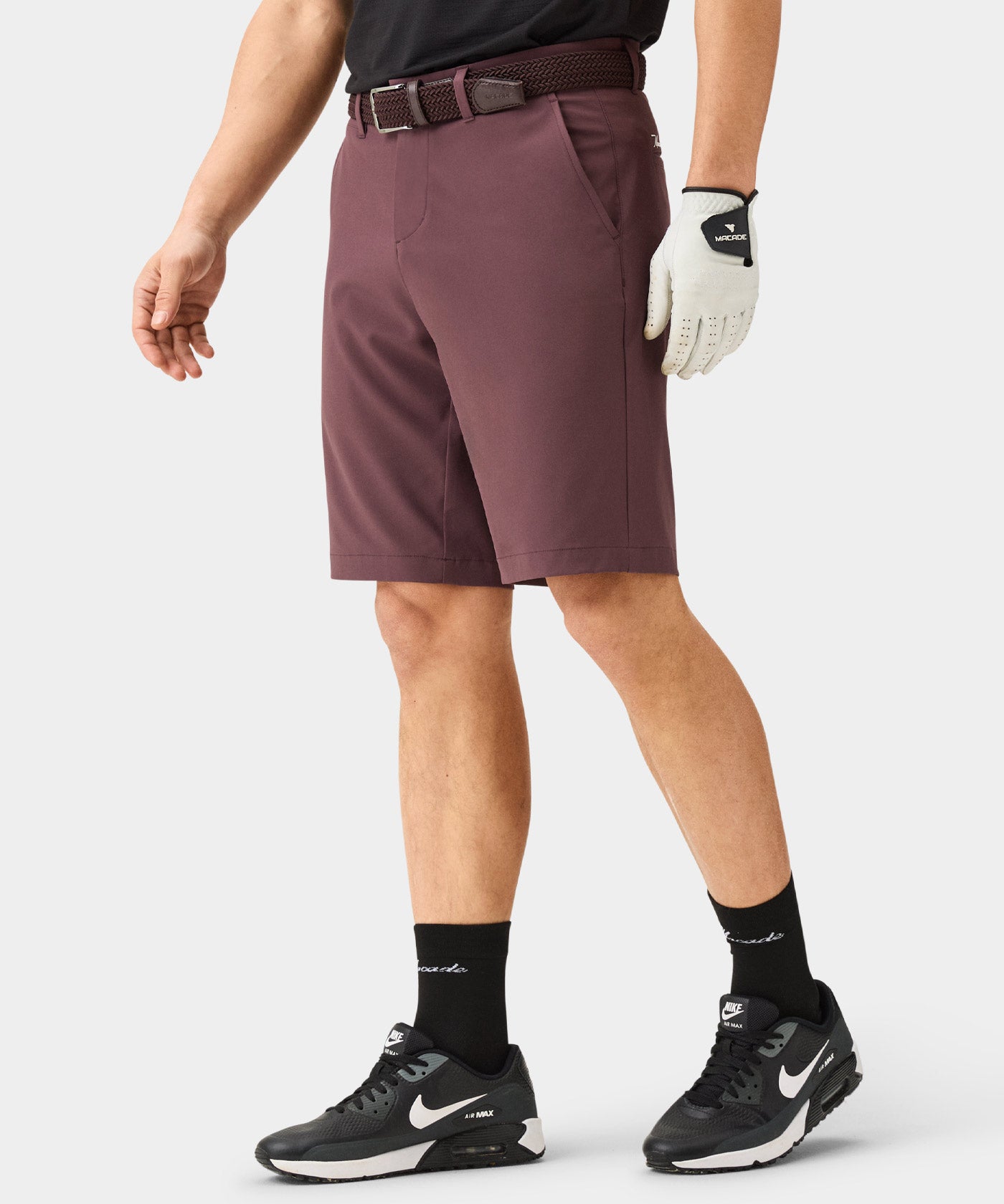 Mauve Four-Way Stretch Shorts