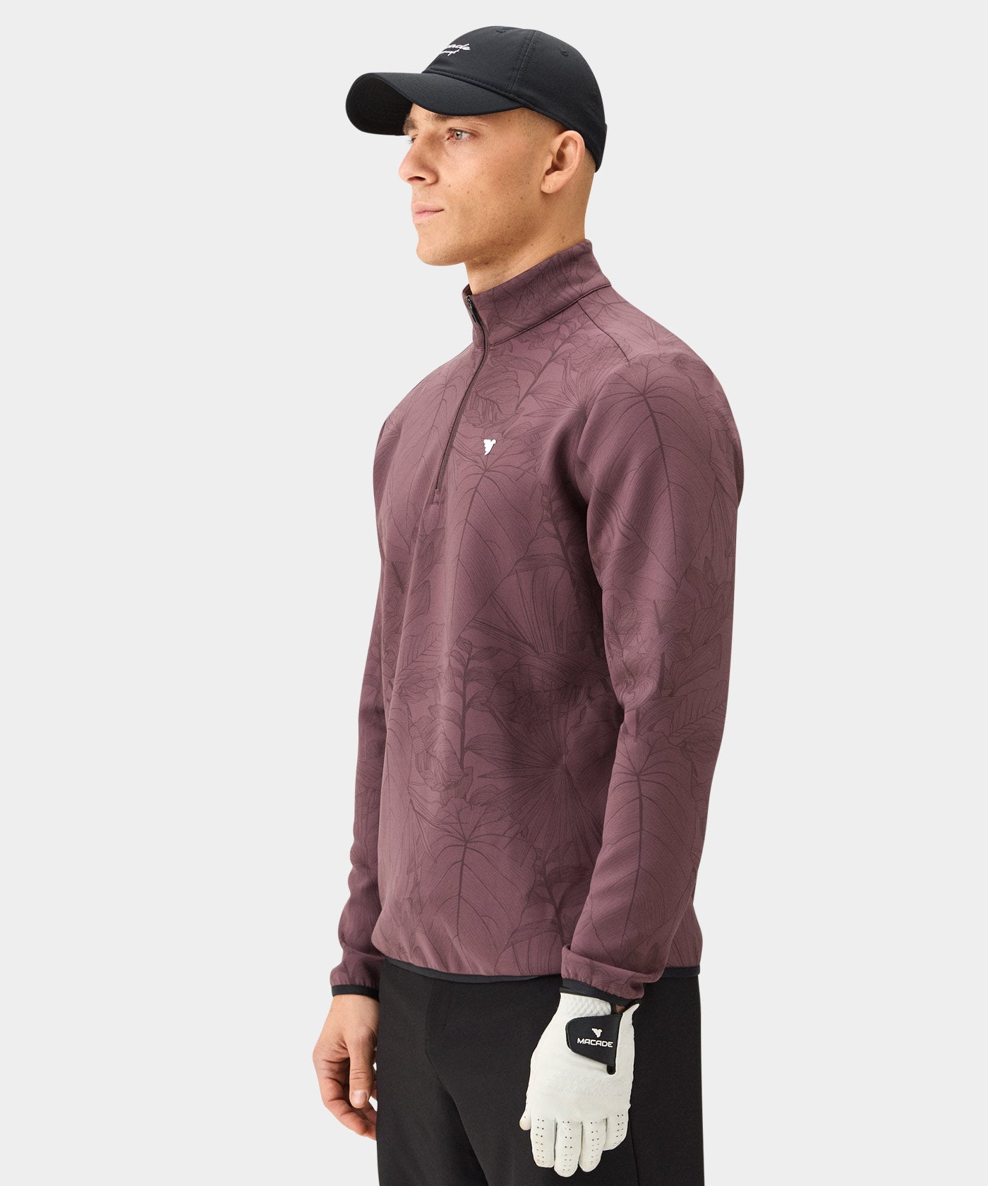 Mauve Palm Therma Quarter Zip