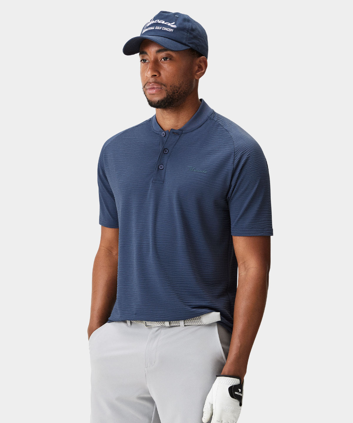 Club Stone Blue Bomber Shirt Macade Golf