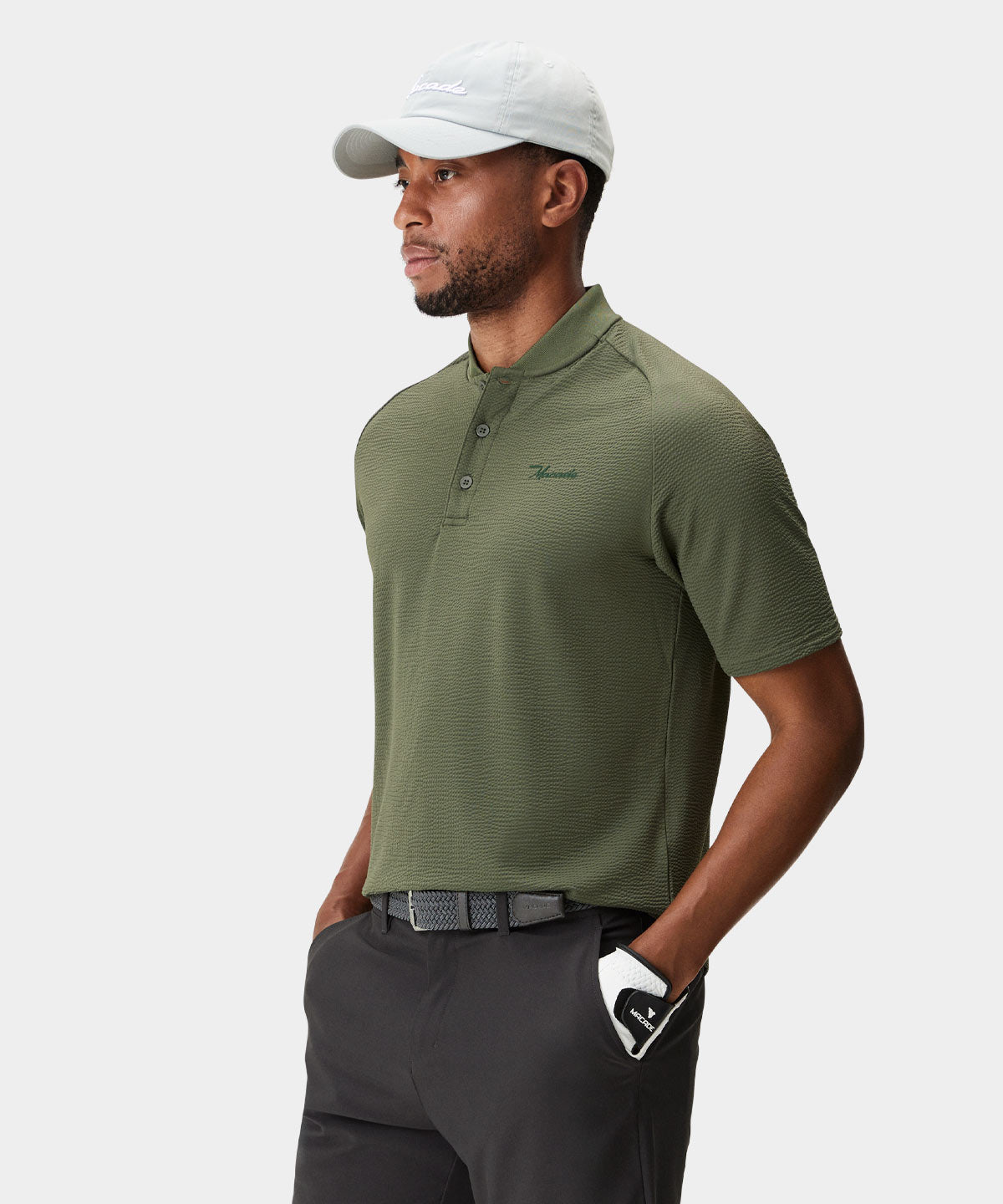 Club Forest Green Bomber Shirt Macade Golf