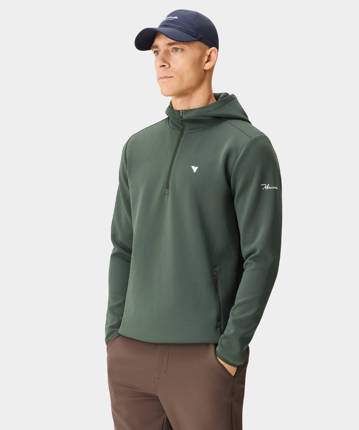 Therma Zip Hoodie - Dark Green