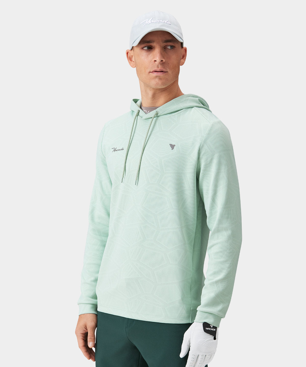Mint Crossover Tech Hoodie Macade Golf