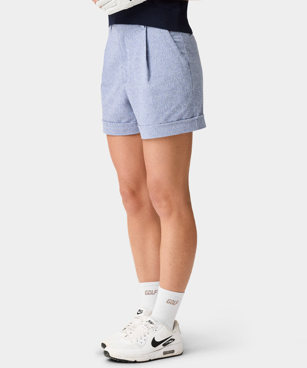 Nola Pleated Shorts - Blue