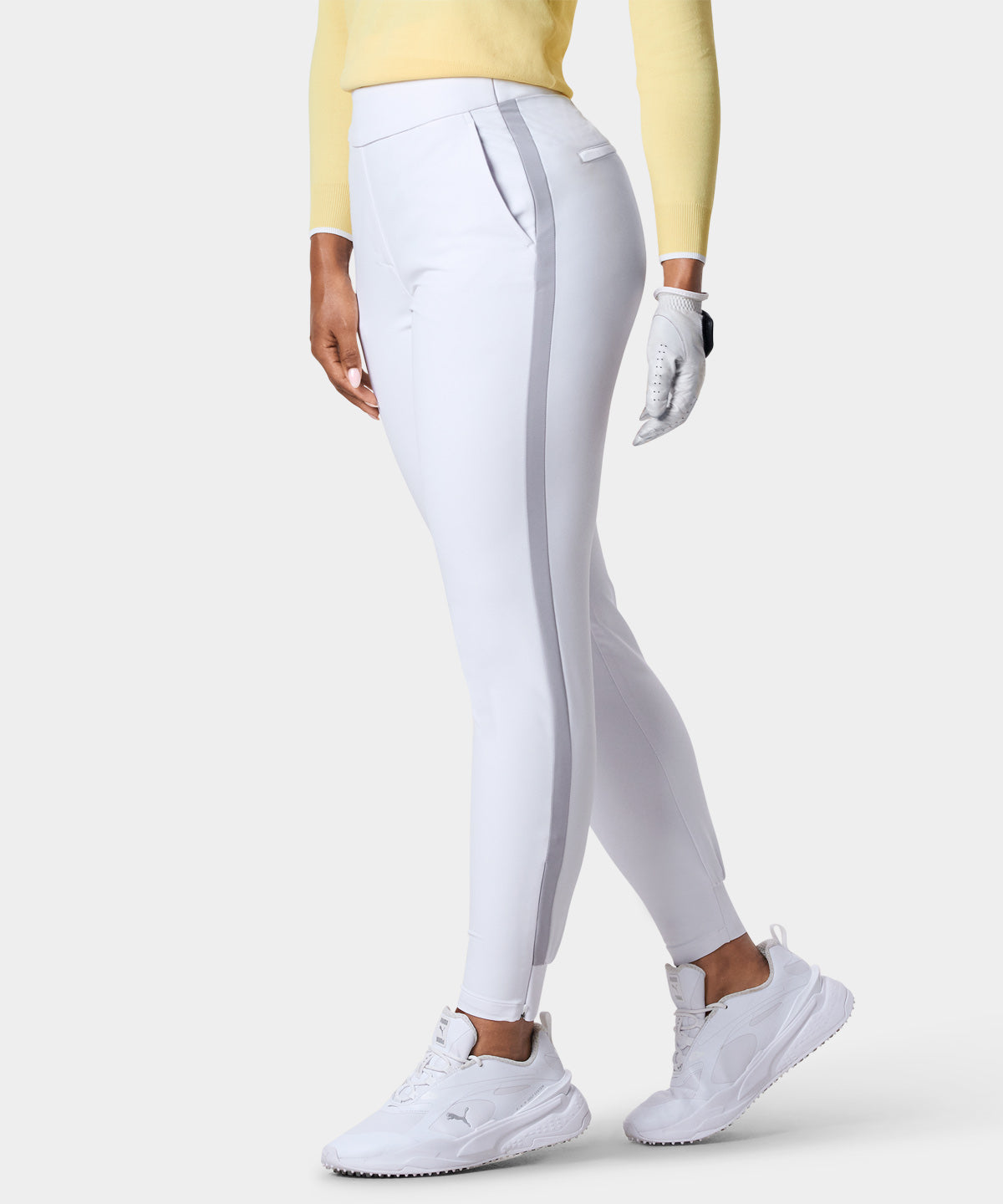 Nora White Flex Trouser Macade Golf