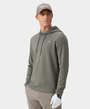 Olive Crossover Tech Hoodie Macade Golf