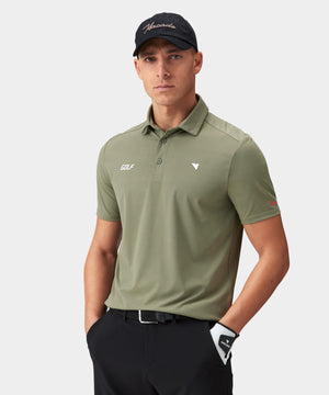 Nevis Olive Performance Shirt Macade Golf