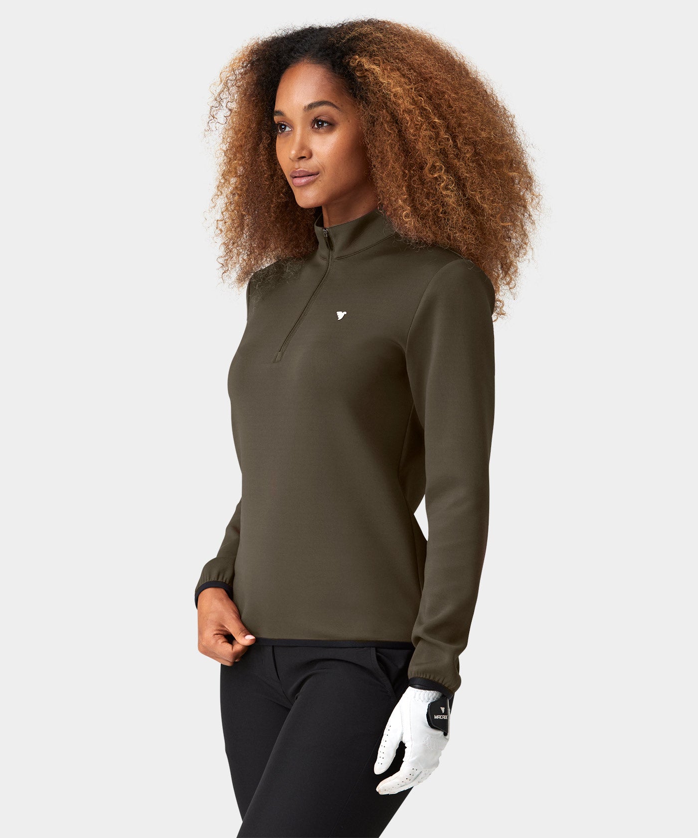 Olive Green Therma Quarter Zip