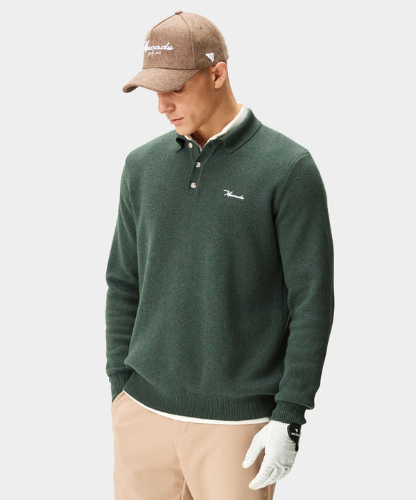 Club Knit Polo - Pine