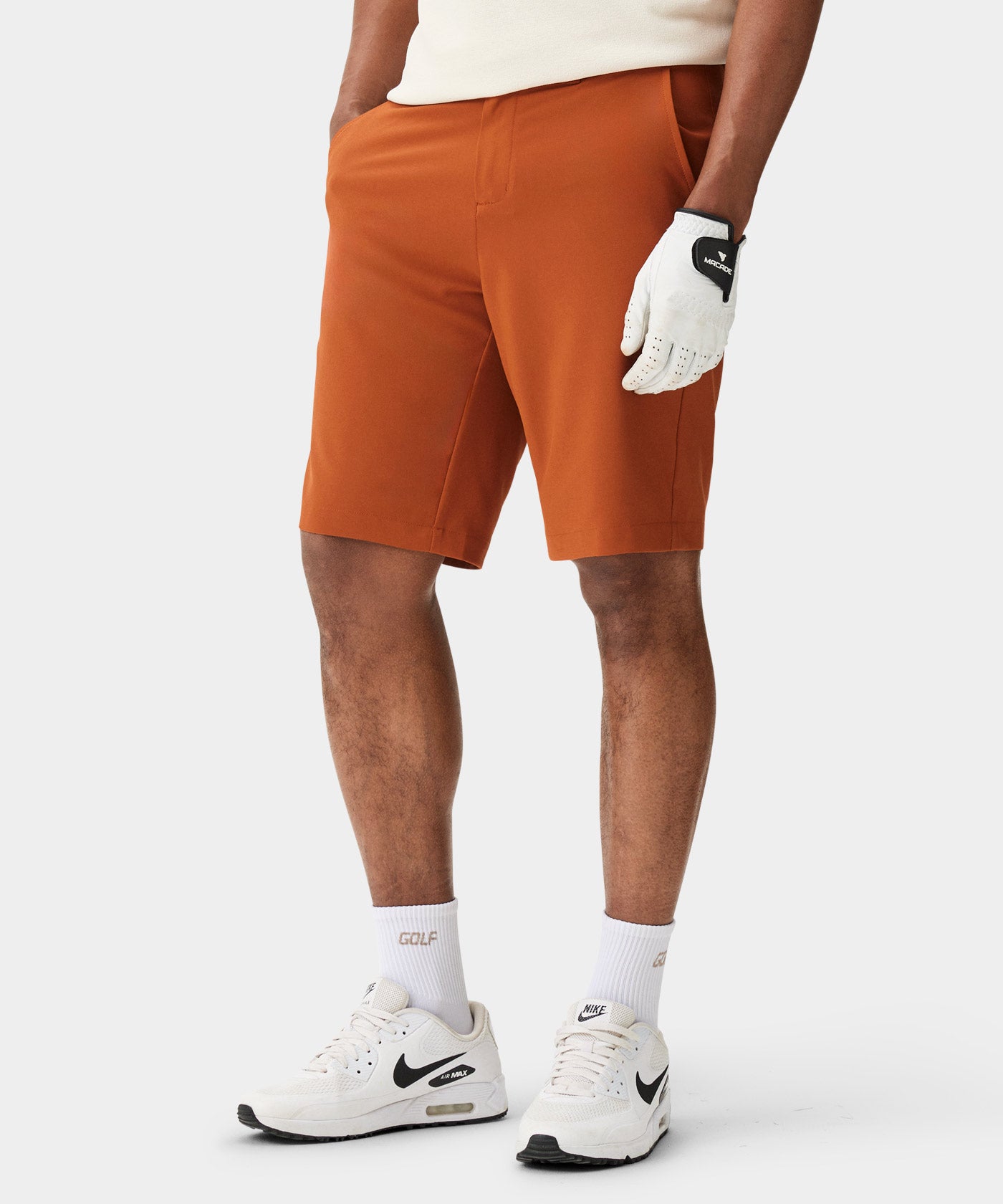 Rust Four-Way Stretch Shorts