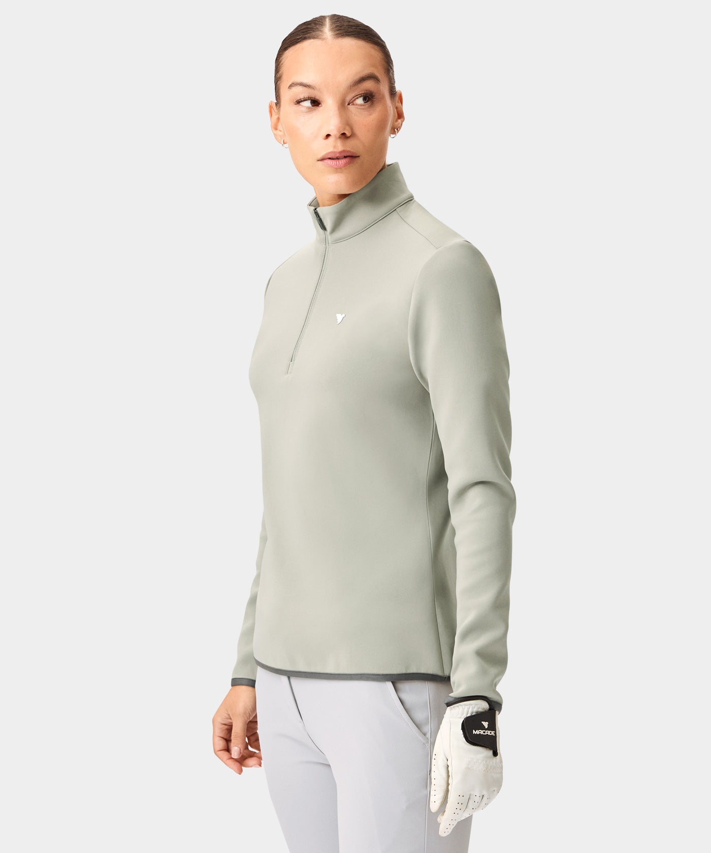 Jade Green Therma Quarter Zip