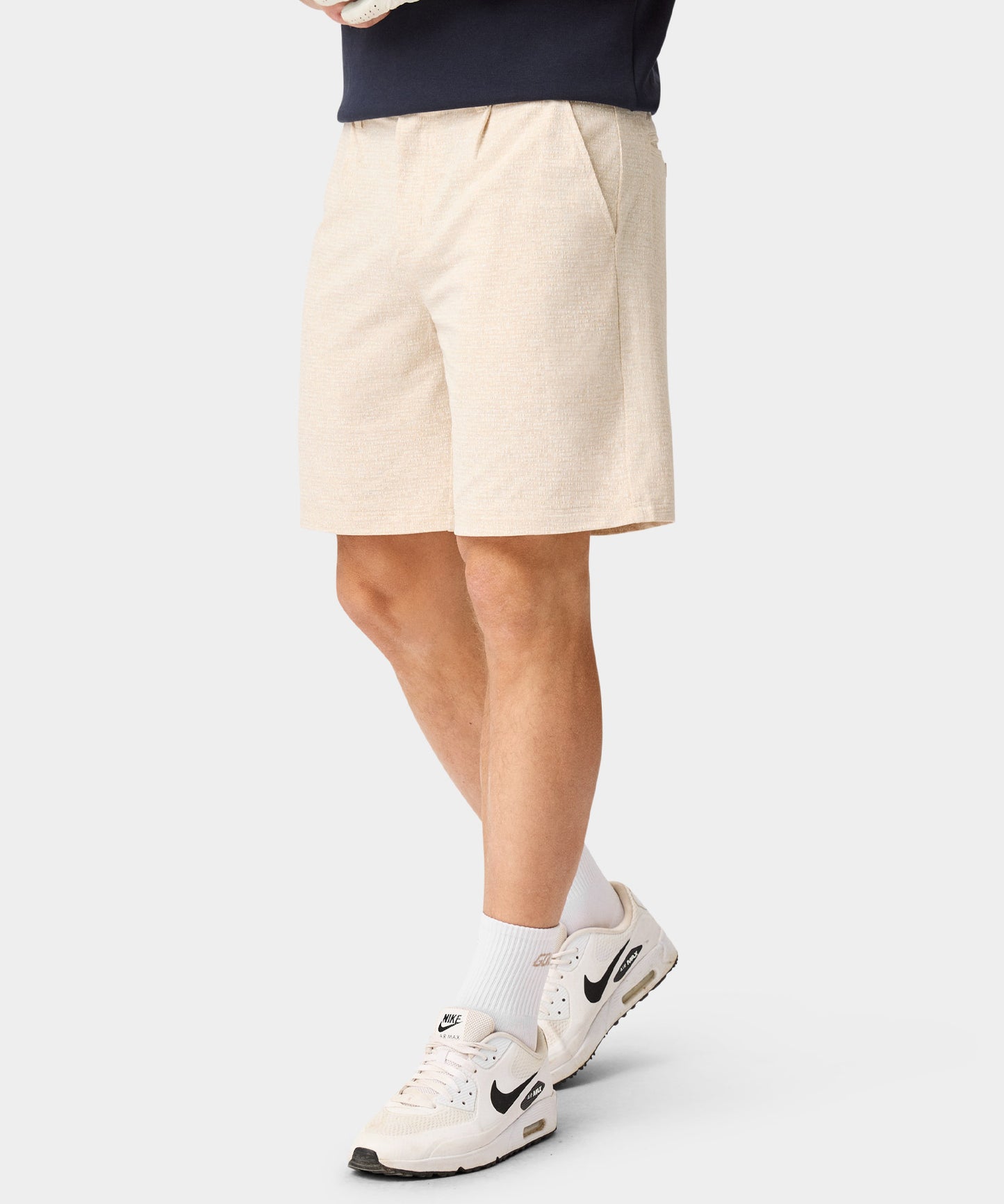 Ridgeweave Pleated Shorts - Sand