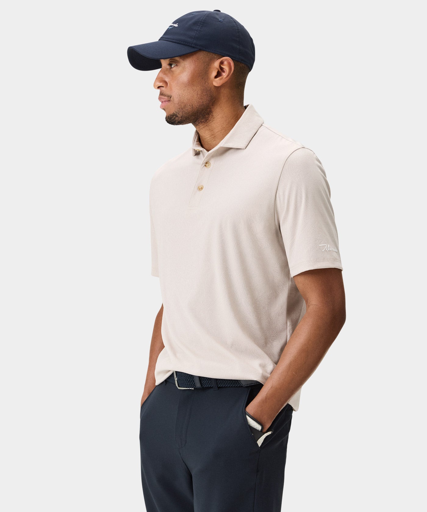 Tan Paisley Core Polo Shirt