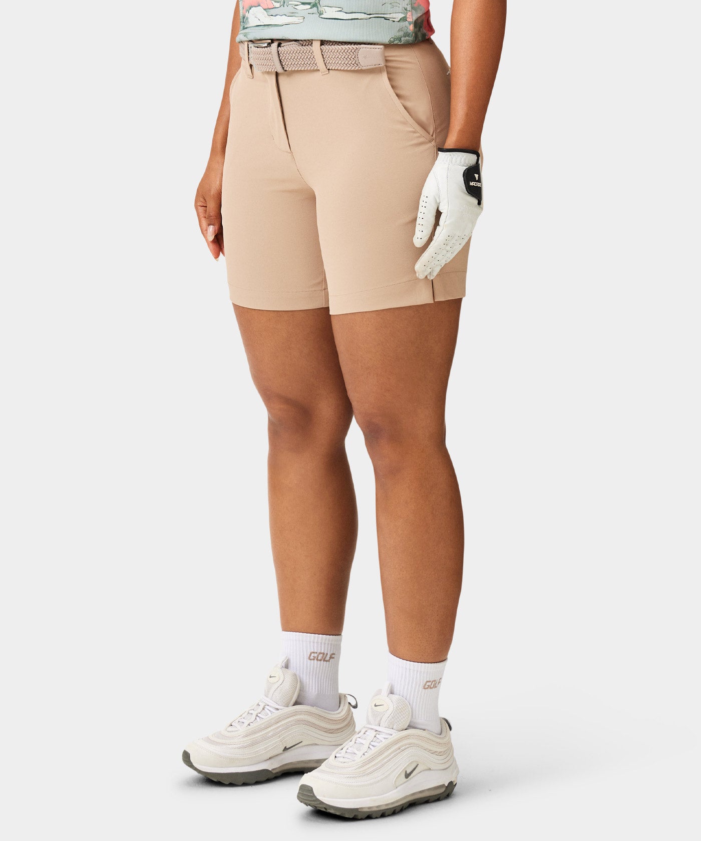 Tan Flex Shorts