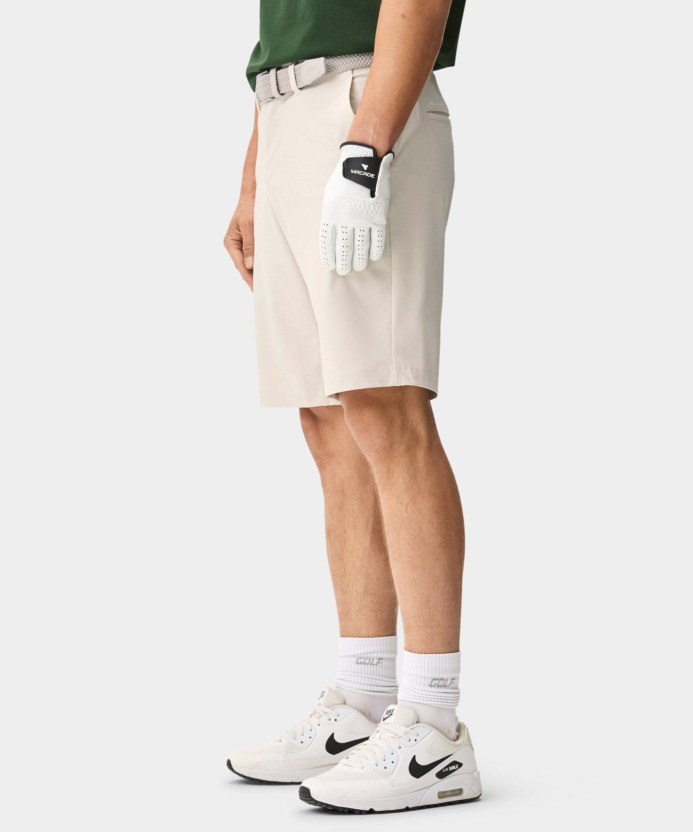 Tan Four-Way Stretch Shorts