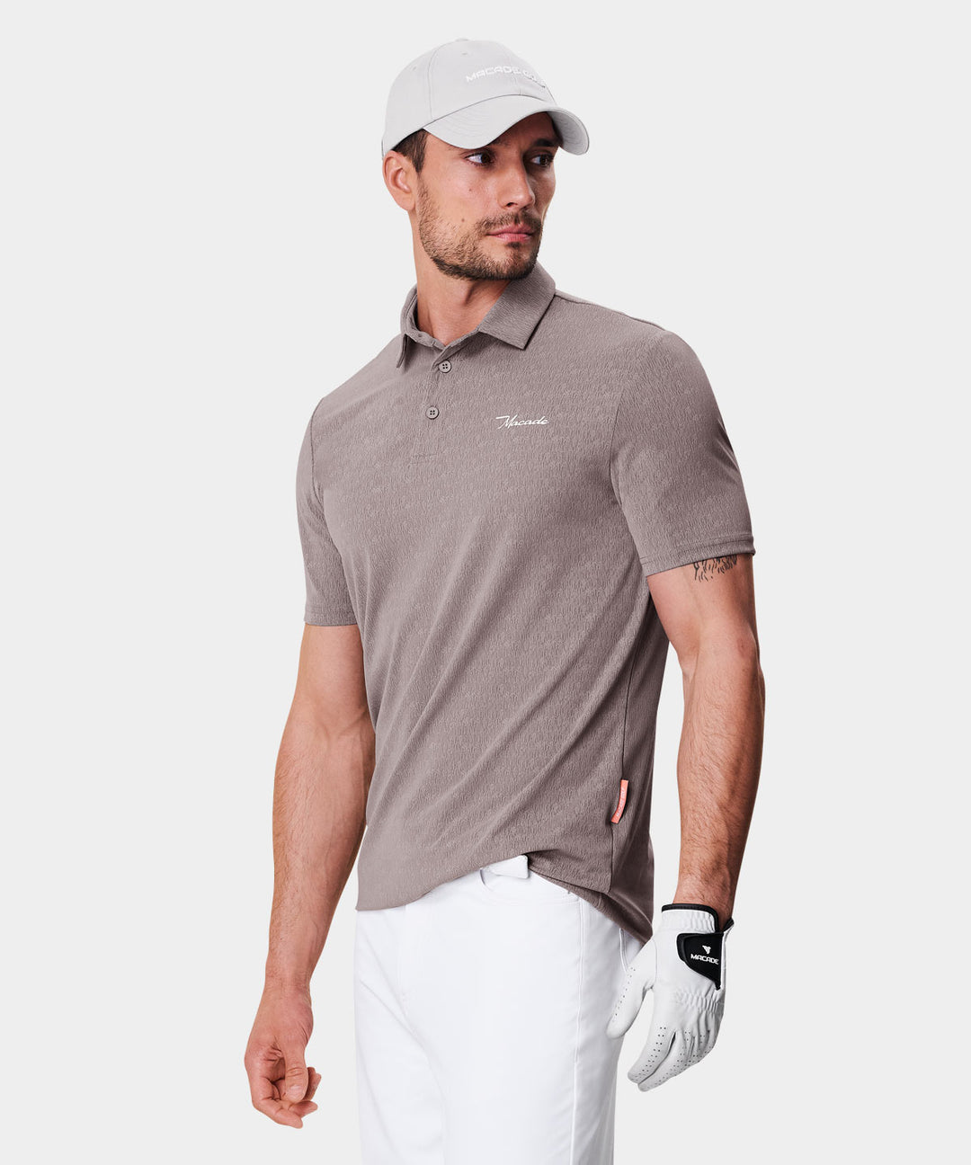 Tate Ash Grey AR Shirt Macade Golf